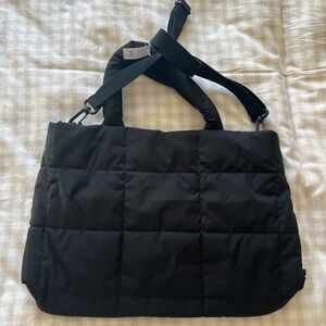 gap puffer mini tote bag